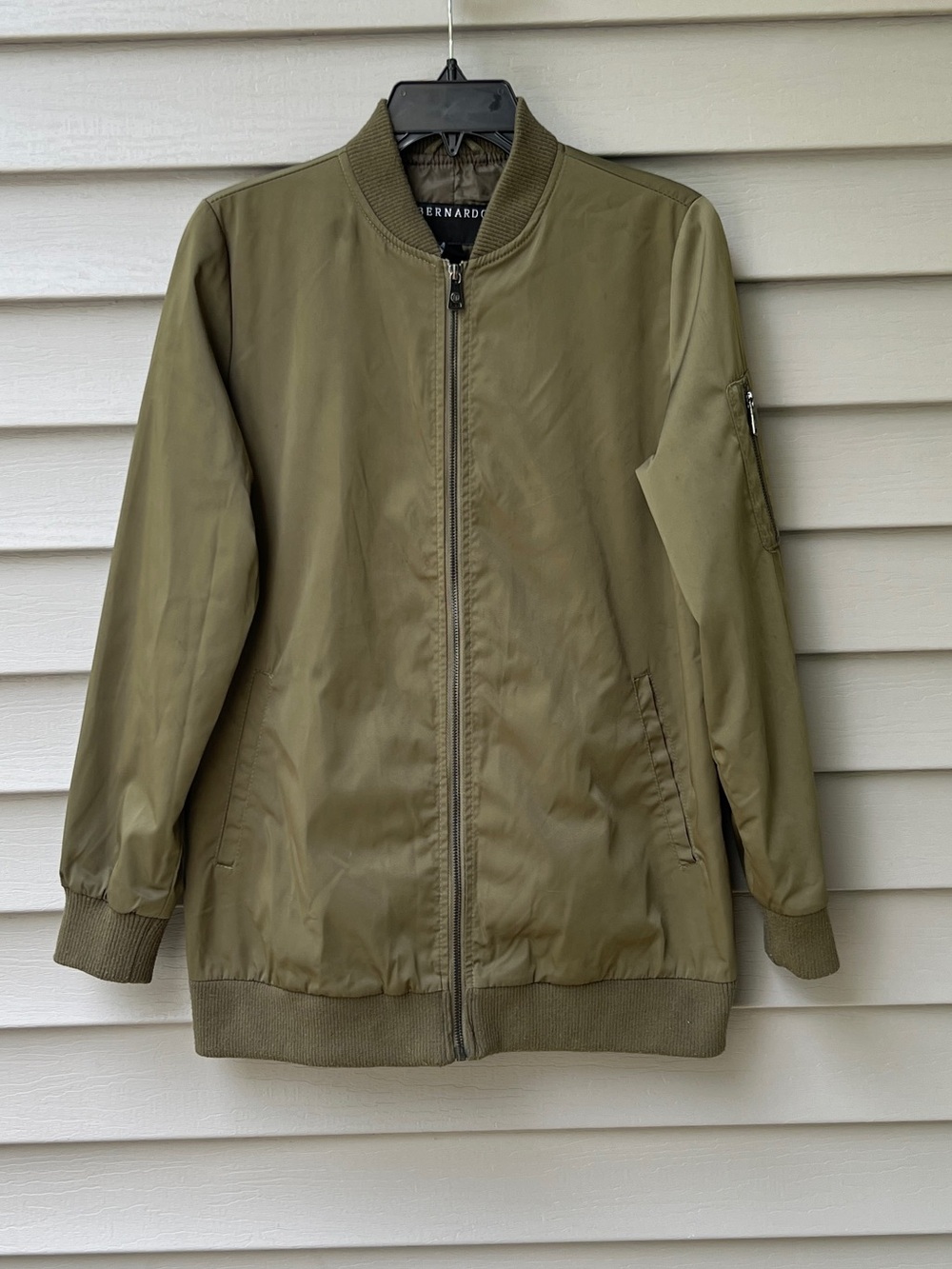 Bernardo Military Green Men's Bomber Jacket